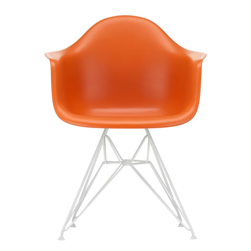 Cadeira de Braços em Plástico Eames DAR / Base Branca